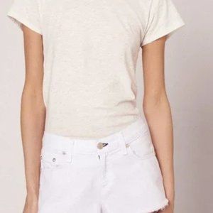 Rag & Bone White Cut Off Shorts Size 25 NEW